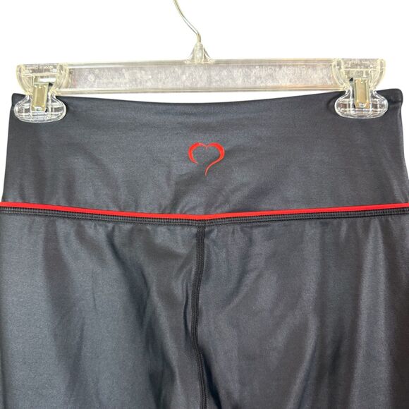 Zyia Active Limited Edition Black Sweetheart Metallic LightNTight High Rise 6/8 - Picture 1 of 10